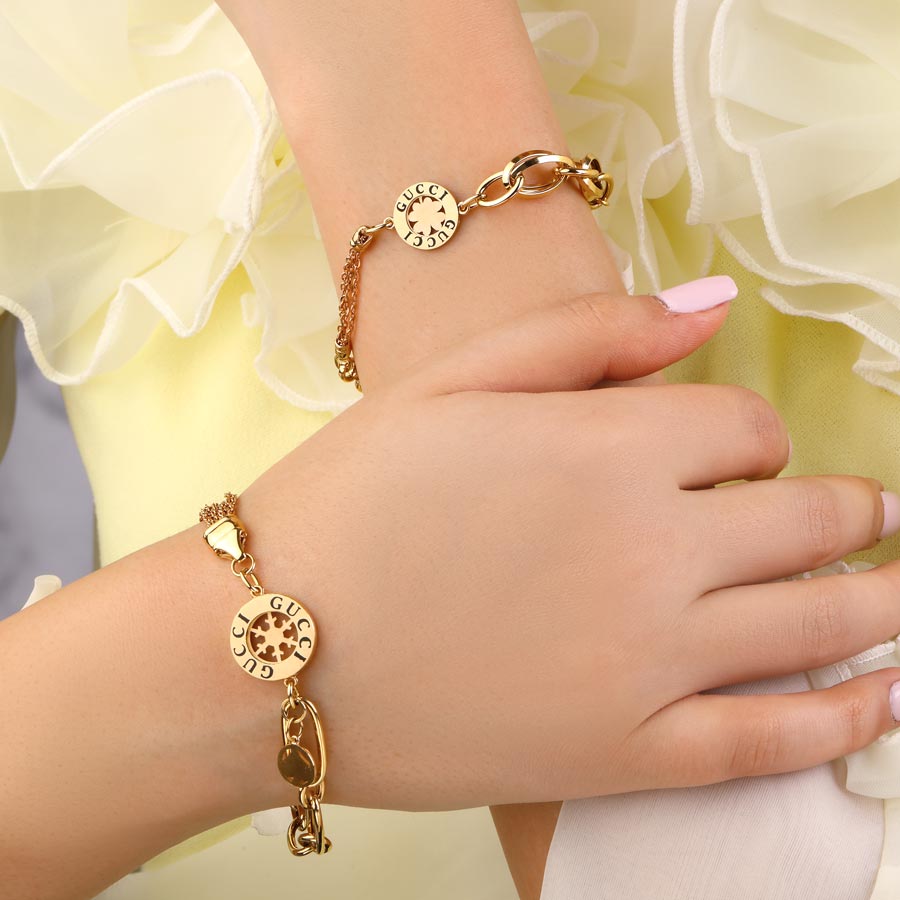 دستبند طلا زنانه گوچی