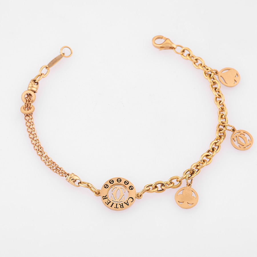 دستبند طلا زنانه کارتیه ظریف