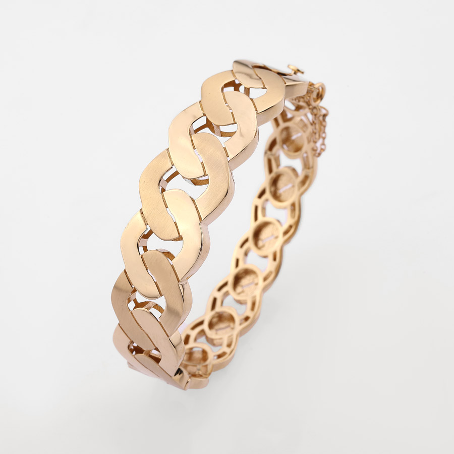 دستبند طلا 18 عیار زنانه جردن20.390 گرم