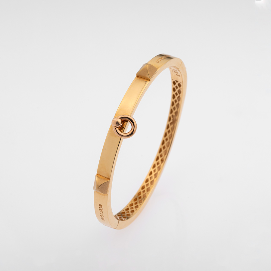 دستبند طلا  زنانه هرمس طلایی