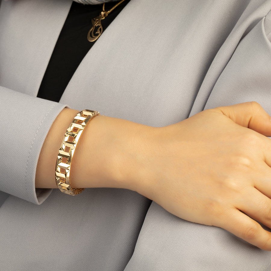 دستبند طلا  زنانه تی