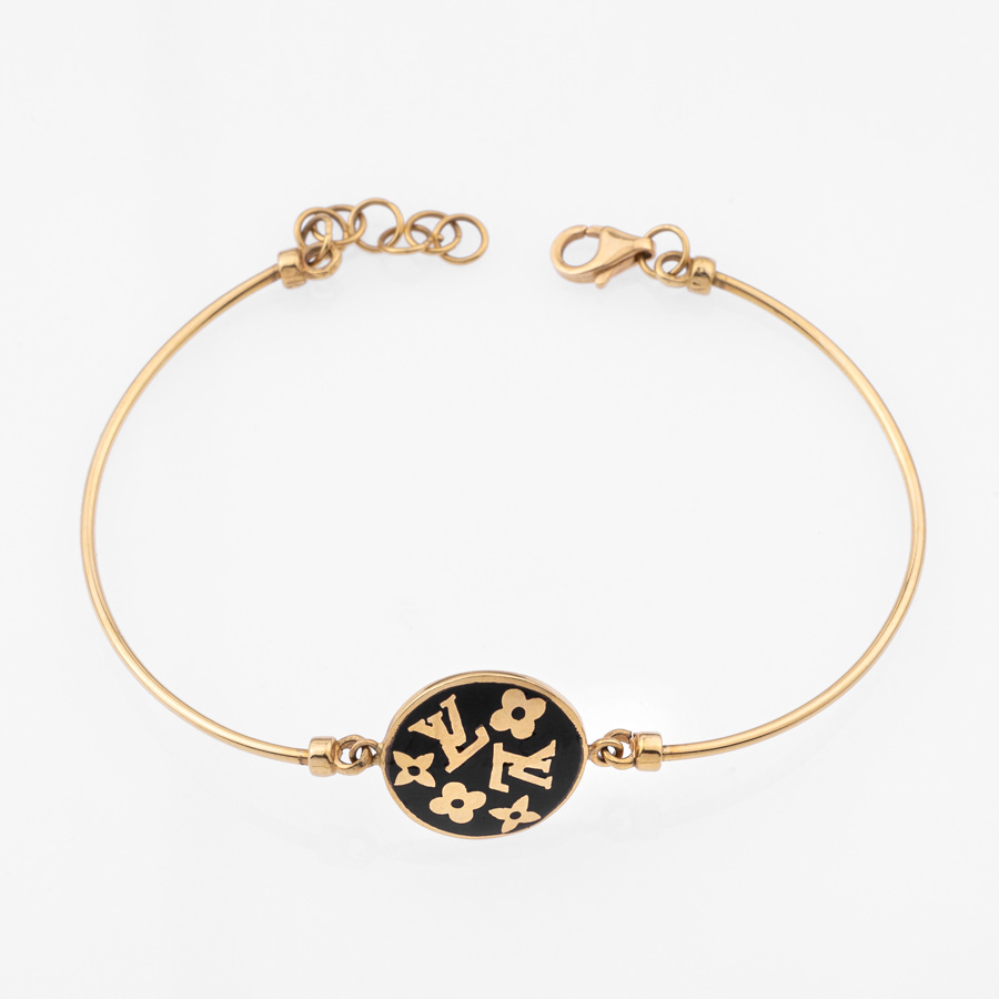 دستبند گوشواره طلا 18عیار زنانه لویی ویتون6.250 گرم