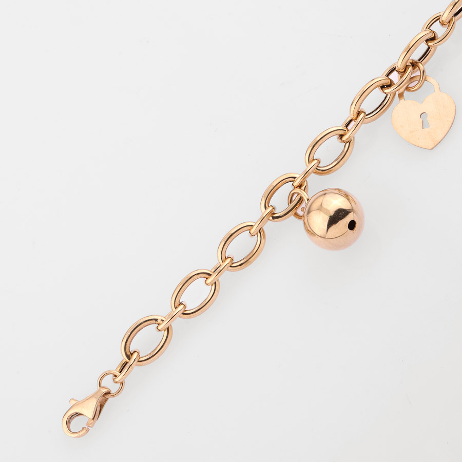 دستبند طلا زنانه قفل تیفانی