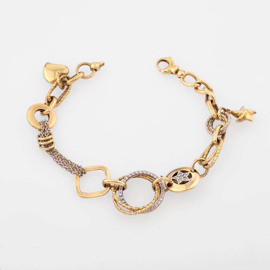 دستبند طلا 18 عیار زنانه جتاش 17.300 گرم 