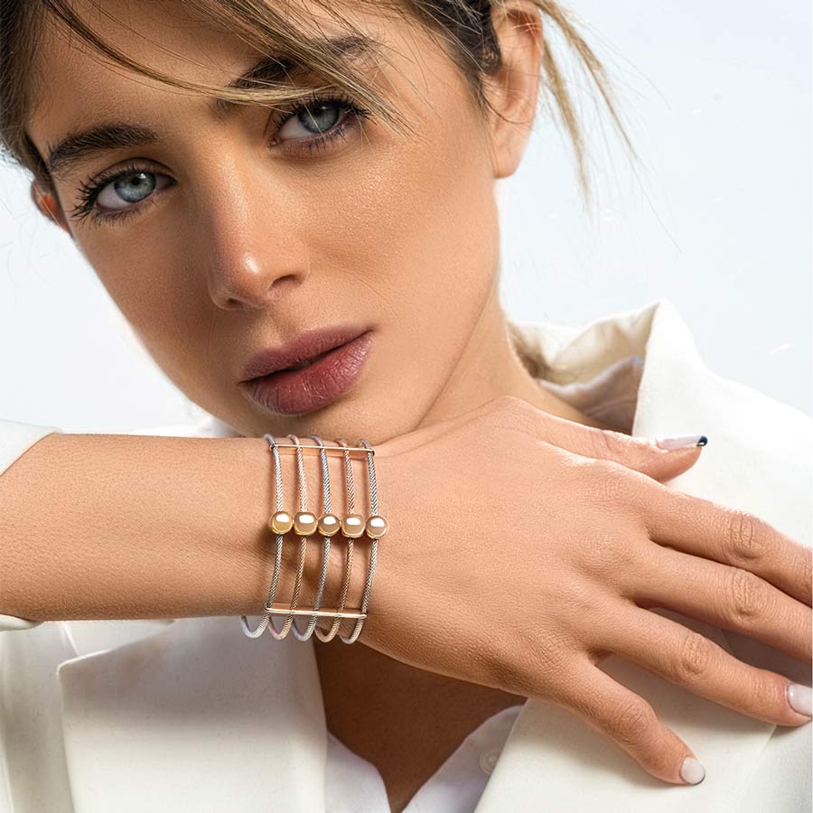 دستبند طلا  زنانه فانتزی