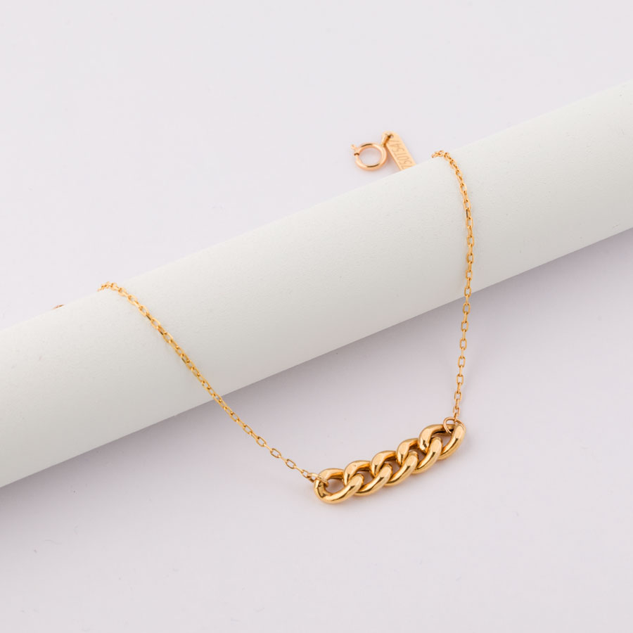 دستبند طلا زنانه زنجیری کارتیه نازک