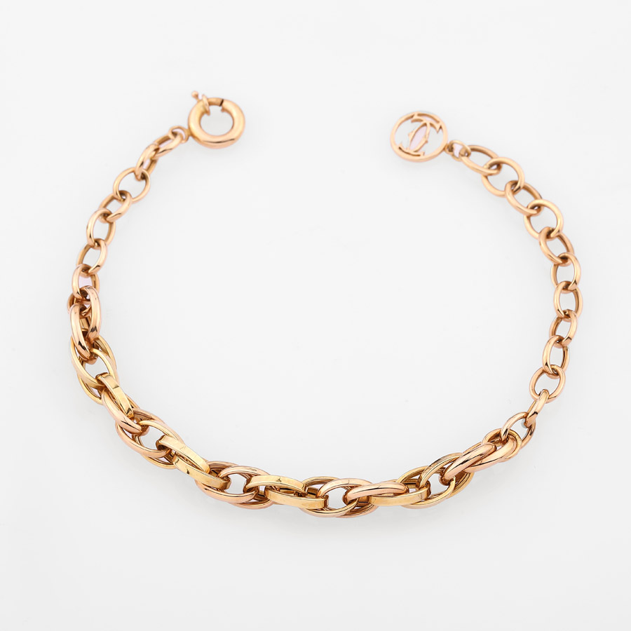 دستبند طلا زنانه زنجیری رولو