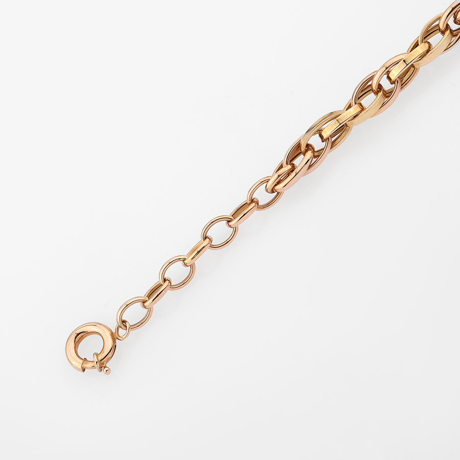 دستبند طلا زنانه زنجیری رولو