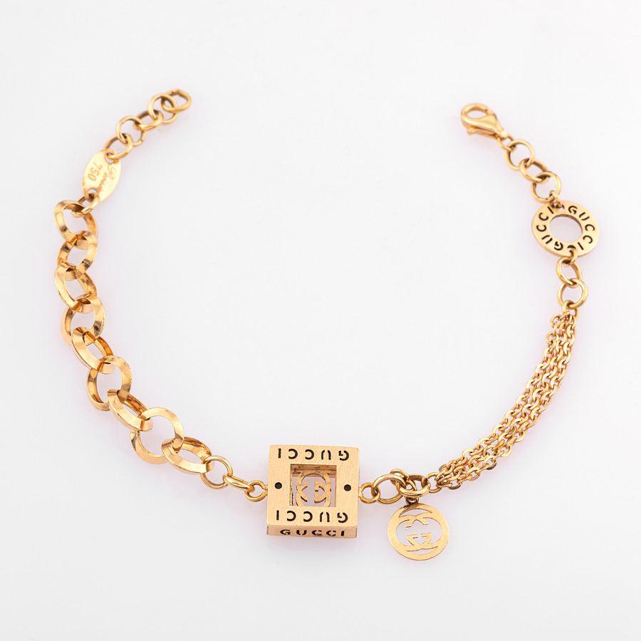 دستبند طلا 18 عیار زنانه گوچی  7.600 گرم 