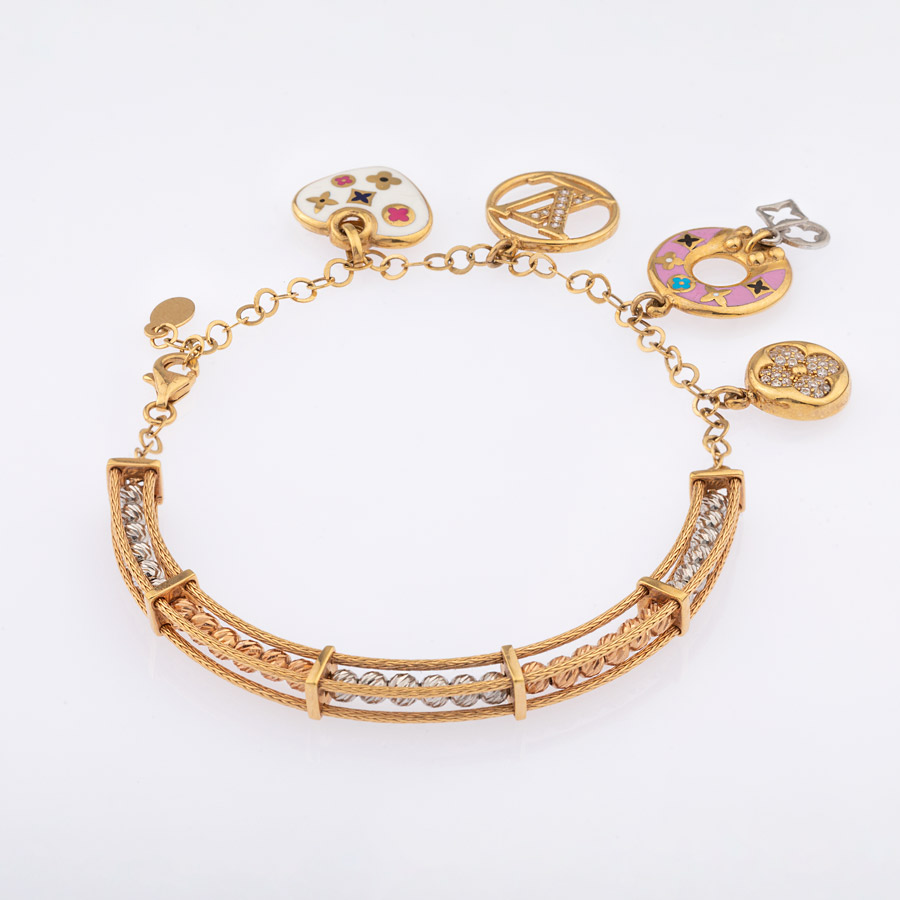 دستبند طلا  زنانه لویی ویتون 