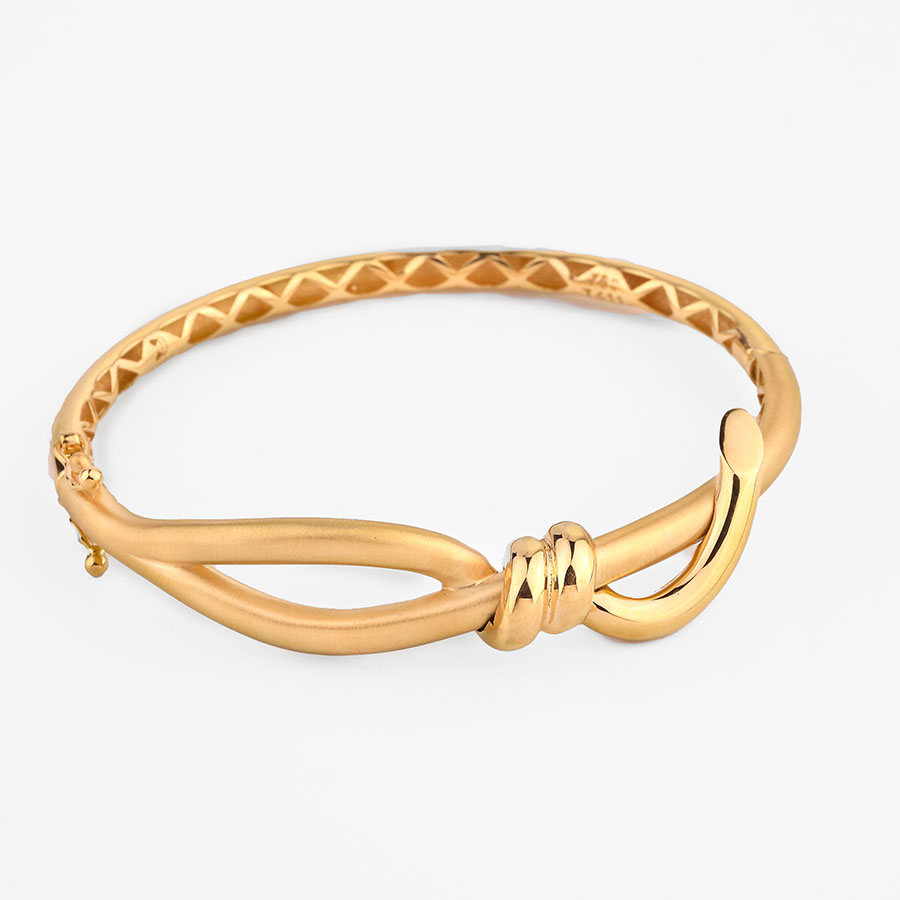 دستبند طلا زنانه آران زرد