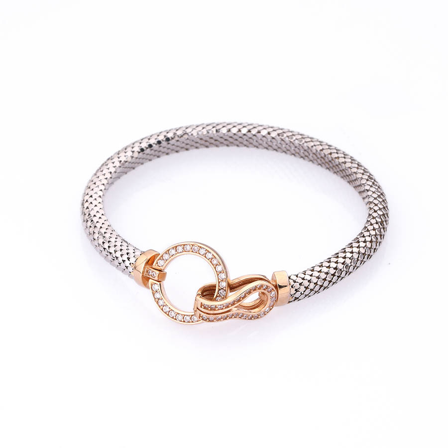 دستبند طلا 18 عیار زنانه جسیکا  11.56 گرم