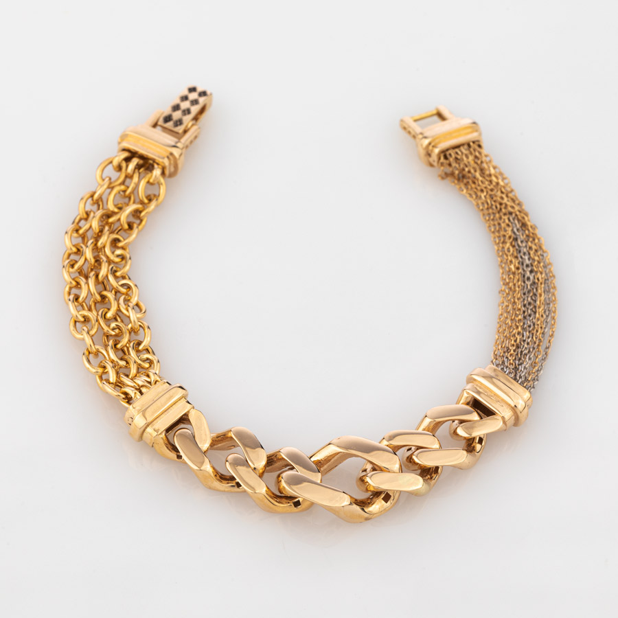 دستبند طلا زنانه کارتیه زنجیری